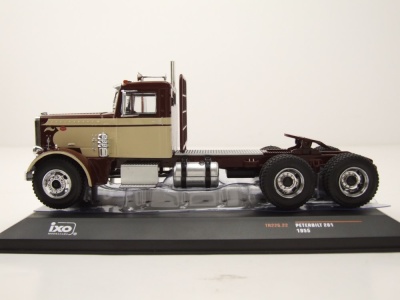 Peterbilt 281 Zugmaschine 1955 dunkelbraun beige Modellauto 1:43 ixo models