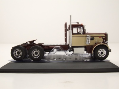 Peterbilt 281 Zugmaschine 1955 dunkelbraun beige Modellauto 1:43 ixo models