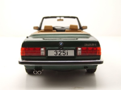 BMW 325i Cabrio E30 1985 dunkelgrün metallic Modellauto 1:18 MCG