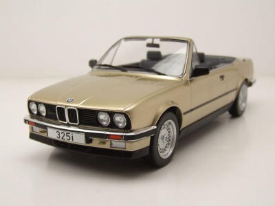 BMW 325i Cabrio E30 1985 beige metallic Modellauto 1:18 MCG
