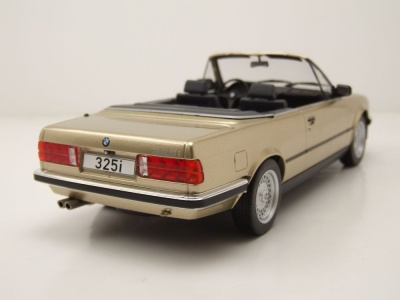 BMW 325i Cabrio E30 1985 beige metallic Modellauto 1:18 MCG