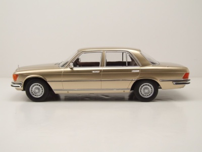 Mercedes S-Klasse W116 1972 beige metallic Modellauto 1:18 MCG