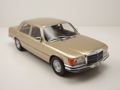 Mercedes S-Klasse W116 1972 beige metallic Modellauto 1:18 MCG