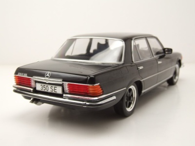 Mercedes S-Klasse W116 1972 schwarz Modellauto 1:18 MCG