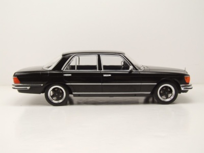 Mercedes S-Klasse W116 1972 schwarz Modellauto 1:18 MCG