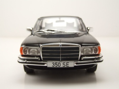 Mercedes S-Klasse W116 1972 schwarz Modellauto 1:18 MCG