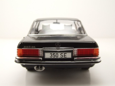 Mercedes S-Klasse W116 1972 schwarz Modellauto 1:18 MCG