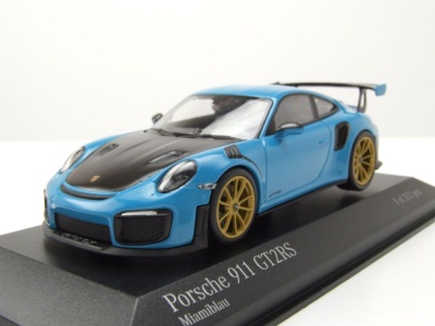 Porsche 911 (991.2) GT2 RS Weissach Package blau goldene...
