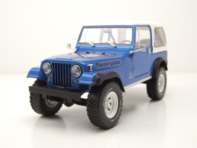 Jeep CJ-7 Renegade 1978 blau metallic Modellauto 1:18...