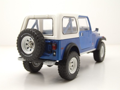 Jeep CJ-7 Renegade 1978 blau metallic Modellauto 1:18...