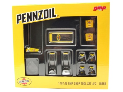 Zubehör Werkstatt Set #2 Pennzoil für 1:18 GMP