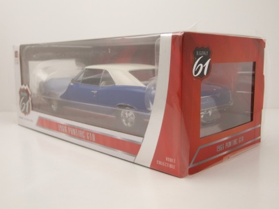 Pontiac GTO 1966 blau weiß Modellauto 1:18 Highway 61