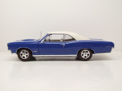 Pontiac GTO 1966 blau weiß Modellauto 1:18 Highway 61
