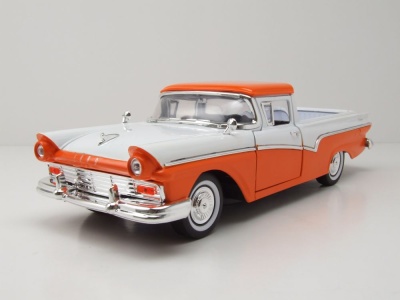 Ford Ranchero Pick Up 1957 orange weiß Modellauto...