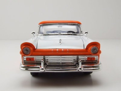 Ford Ranchero Pick Up 1957 orange weiß Modellauto 1:18 Lucky Die Cast