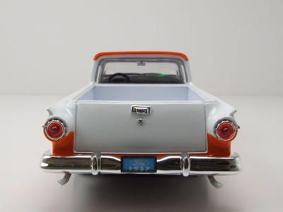 Ford Ranchero Pick Up 1957 orange weiß Modellauto 1:18 Lucky Die Cast