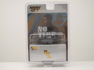 Aston Martin DBS 2021 grau James Bond No Time To Die Modellauto 1:64 MINI GT