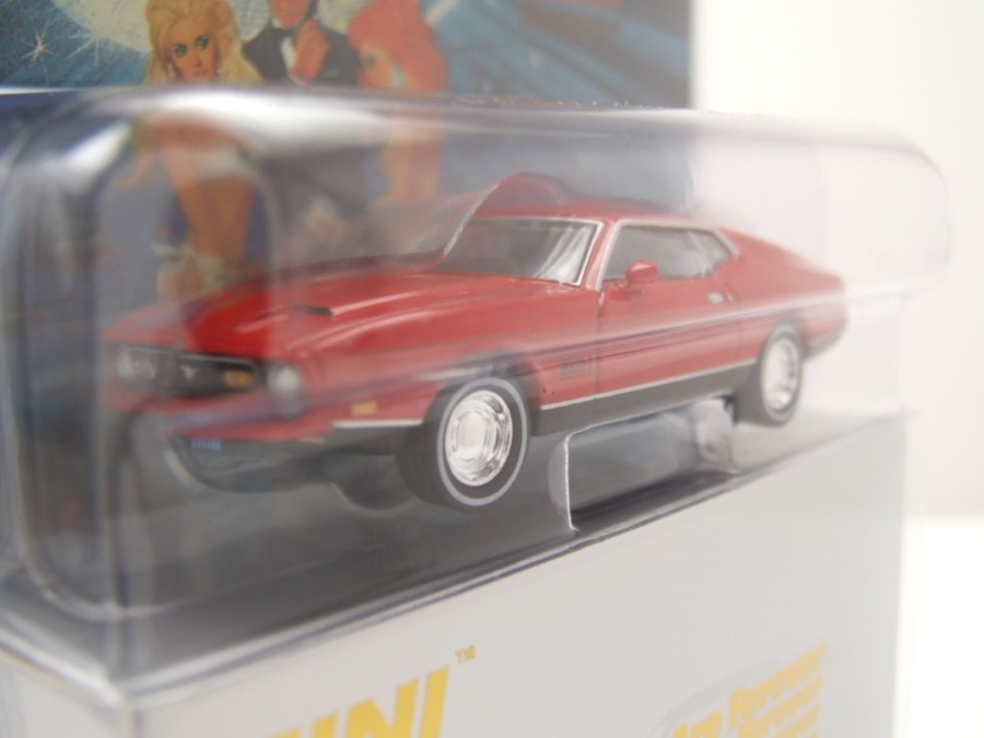 Ford Mustang Mach 1 1971 rot James Bond Diamonds Are Forever Modellauto 1:64 MINI GT