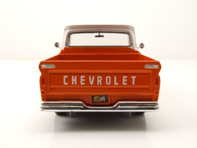 Chevrolet C10 Fleetside Pick Up 1966 orange weiß Modellauto 1:24 Motormax