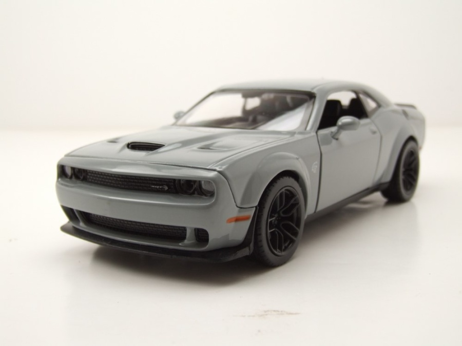 Dodge Challenger SRT Hellcat Widebody 2018 grau Modellauto 1:24 Motormax