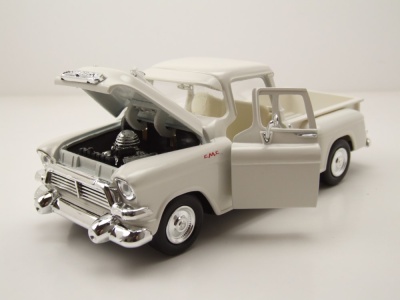 GMC Blue Chip Pick Up 1957 creme Modellauto 1:24 Motormax