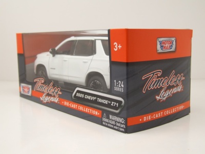 Chevrolet Tahoe Z71 2025 weiß Modellauto 1:24 Motormax