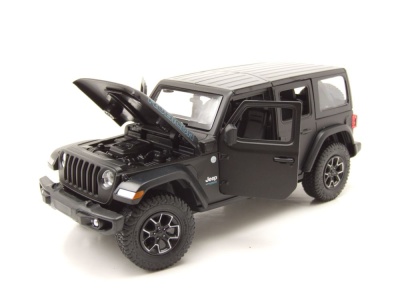 Jeep Wrangler Rubicon 4xe schwarz Modellauto 1:24 Rastar