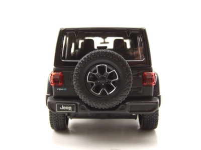 Jeep Wrangler Rubicon 4xe schwarz Modellauto 1:24 Rastar