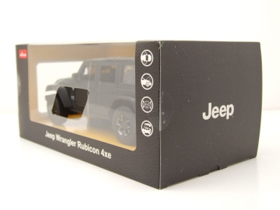Jeep Wrangler Rubicon 4xe schwarz Modellauto 1:24 Rastar