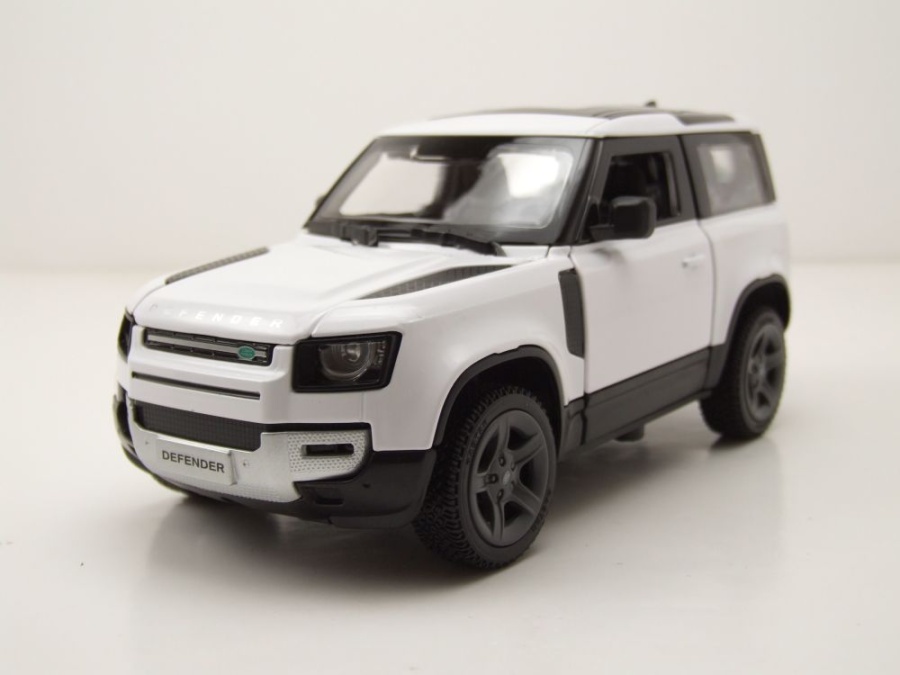 Land Rover Defender 90 weiß Modellauto 1:24 Rastar