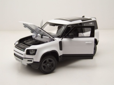 Land Rover Defender 90 weiß Modellauto 1:24 Rastar