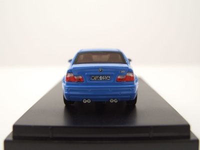 BMW E46 blau mit BBS Felgen Modellauto 1:64 Stance Hunter
