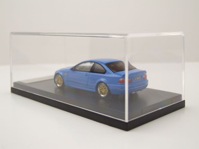 BMW E46 blau mit BBS Felgen Modellauto 1:64 Stance Hunter