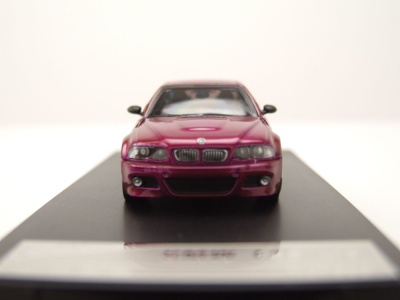 BMW E46 lila mit BBS Felgen Modellauto 1:64 Stance Hunter