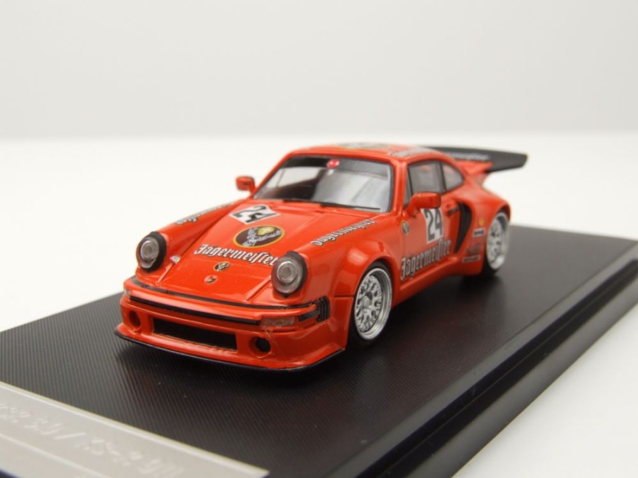 RWB Porsche Carrera RSR 3.0 KS-R 911 #24 Jägermeister orange Modellauto 1:64 Street Weapon
