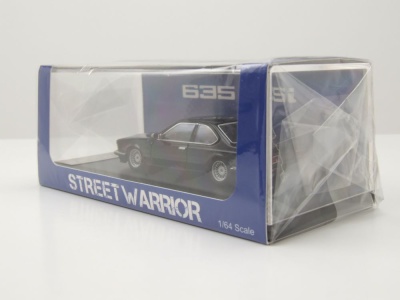 BMW 635 E24 CSI schwarz Modellauto 1:64 Street Weapon