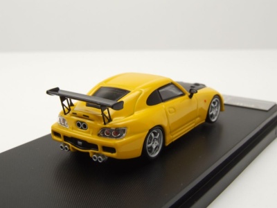 Honda S2000 gelb schwarz Modellauto 1:64 Street Weapon