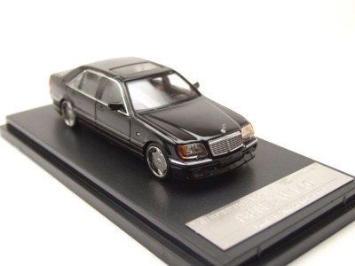 Mercedes W140 schwarz Modellauto 1:64 Street Weapon