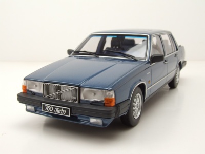 Volvo 760 1985 blau metallic Modellauto 1:18 Triple9