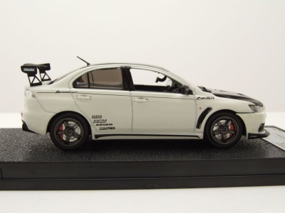 Mitsubishi Lancer Evo X 2011 weiß metallic Modellauto 1:43 Vitesse