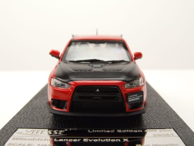 Mitsubishi Lancer Evo X 2011 rot metallic Modellauto 1:43 Vitesse