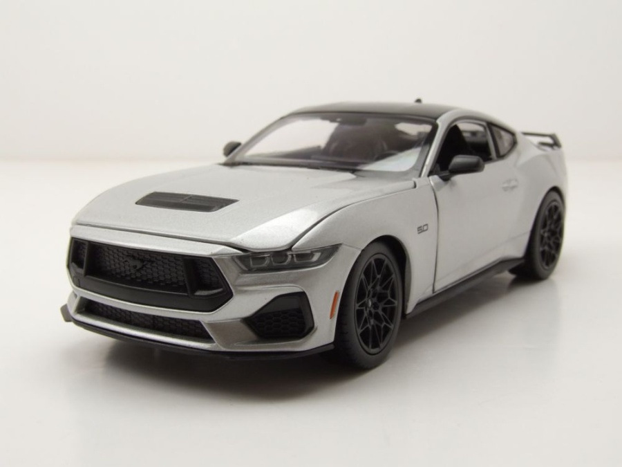 Ford Mustang GT 2024 silber Modellauto 1:24 Welly