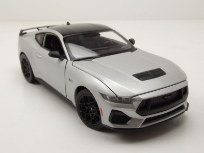 Ford Mustang GT 2024 silber Modellauto 1:24 Welly
