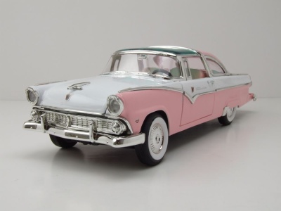 Ford Crown Victoria 1955 rosa weiß Modellauto 1:18...