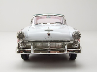 Ford Crown Victoria 1955 rosa weiß Modellauto 1:18 Lucky Die Cast