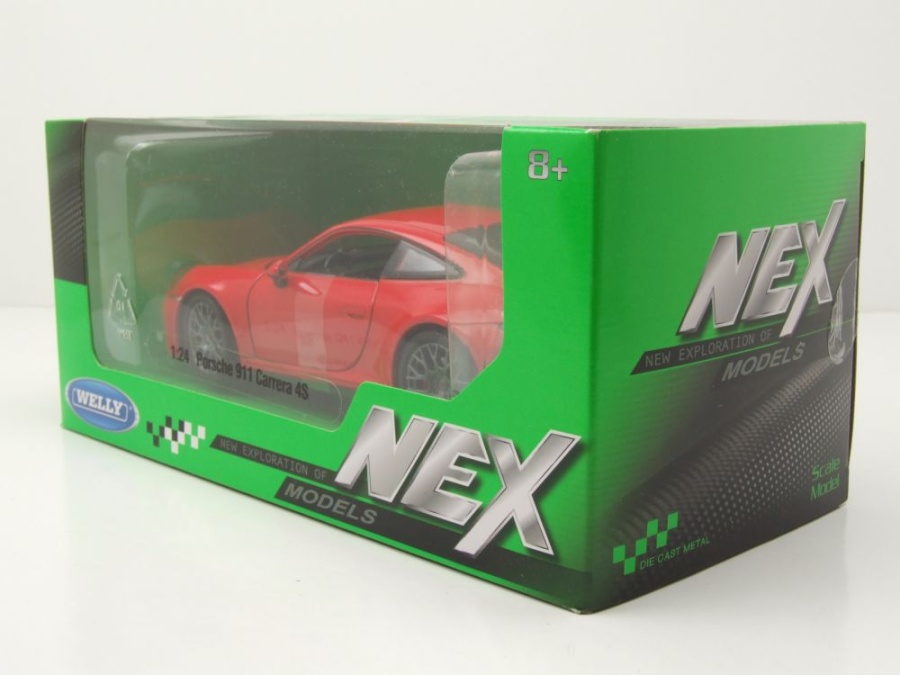 Modèle Réduit Porsche 911 GT3 RS - Voiture Miniature Métal 1/34, Portes Ouvrantes, Rouge