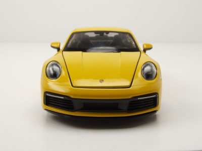 Porsche 911 (992) Carrera 4S 2019 gelb Modellauto 1:24 Welly