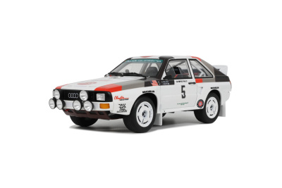 Audi Sport quattro #5 Rallye Olympus 1986 weiß...