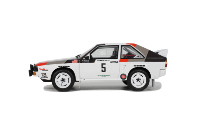 Audi Sport quattro #5 Rallye Olympus 1986 weiß...