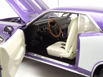 Plymouth 383 Cuda 1971 lila weiß Modellauto 1:18 Acme
